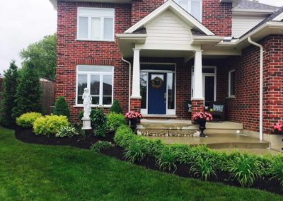 luxury home front yard image green ninja local lawn care company website london ontario